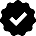 check mark ribbon icon